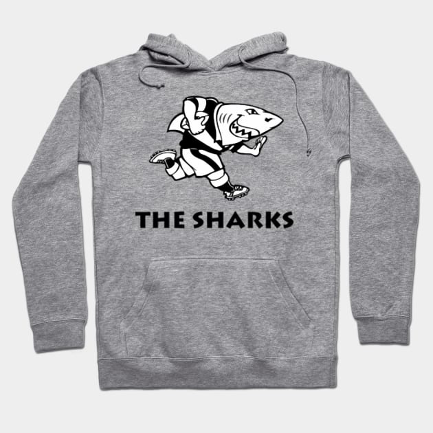 The sharks rugby supporter gear Hoodie by baconislove